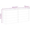 vidaXL Plantenbak verhoogd 200x50x91 cm HKC grijs