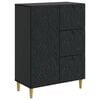 vidaXL Dressoir Zwart 66 x 34,5 x 90 cm Bewerkt hout