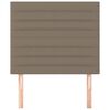 vidaXL Hoofdbord taupe 80x5x118/128 cm Stof