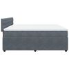 vidaXL Boxspring met matras fluweel donkergrijs 180x200 cm