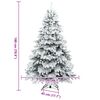 vidaXL Kunstkerstboom met 300 LED met standaard Wit 180 cm PE en PVC