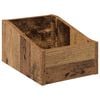 vidaXL LP Recorddoos Oud hout 23 x 33 x 16 cm Bewerkt hout