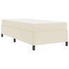 vidaXL Bedframe met matras Cr&egrave;me 90 x 200 cm Stof