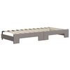 vidaXL Slaapbank met onderschuifbed 80x200 cm stof taupe