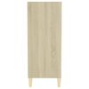 vidaXL Dressoir 57x35x90 cm bewerkt hout sonoma eikenkleurig
