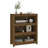 vidaXL Boekenkast 80x35x97 cm massief grenenhout honingbruin