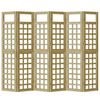 vidaXL Privacyscherm 6 pcs Bruin 240 x 180 cm