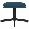 vidaXL Voetenbank 60x60x36 cm fluweel blauw
