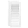 vidaXL Kastdeur met de deur 2 st Wit 69 x 49,4 cm Massief grenenhout