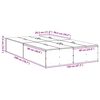 vidaXL Opbergbedframe met opslag Beton Grijs 120 x 200 cm Bewerkt hout