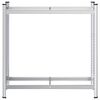 vidaXL Bandenrek 2-laags 110x40x109 cm staal zilverkleurig