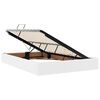 vidaXL Opslag bed met matras met matras Puur Wit 140 x 190 cm Nep Leer