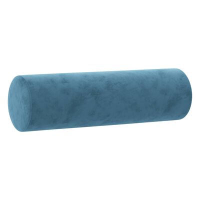 vidaXL Sierkussens 2 st 15x50 cm fluweel blauw