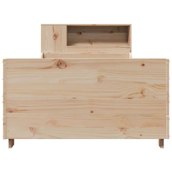 vidaXL Bedframe zonder matras massief grenenhout 75x190 cm