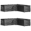 vidaXL Tuinmeubelhoezen L-vormig 2 st 16 oogjes 285x285x70 cm