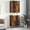 vidaXL Highboard Oud hout 69,5 x 34 x 180 cm Bewerkt hout