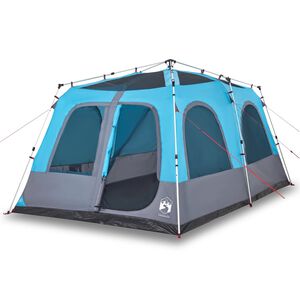 vidaXL Koepeltent 8-persoons snelontgrendeling blauw