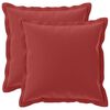 vidaXL Kussensloop 2 st HOUTEN Wijnrood 40 x 40 cm Polyester