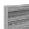 vidaXL Opberghoofdbord met plank Grijs Sonoma 140 cm Bewerkt hout