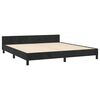 vidaXL Bedframe zonder matras 160x200 cm fluweel zwart