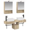 vidaXL Badkamerkastenset 5 pcs Sonoma Eiken 50 x 14,5 x 70 cm