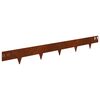 vidaXL Gazonrand 20 pcs 100 x 12 cm Staal Roestig