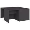 vidaXL Salontafels 4 st 33x33x33 cm bewerkt hout grijs