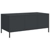vidaXL Salontafel 101,5x50x43,5 cm koudgewalst staal zwart