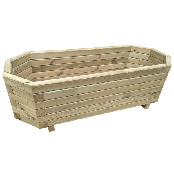 vidaXL Plantenbak verhoogd 100x40x31 cm ge&iuml;mpregneerd grenenhout