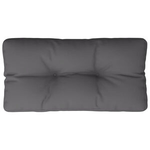 vidaXL Palletkussen 80x40x12 cm stof antracietkleurig