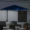 vidaXL Tuinparasol Blauw en Zwart 248 x 248 x 148 cm