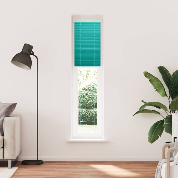 vidaXL Pliss&eacute; rolgordijn 40x200 cm stofbreedte 39,4 cm petrol groen