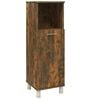 vidaXL Badkamerkast 30x30x95 cm bewerkt hout gerookt eikenkleurig