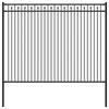 vidaXL Spike Hek BAARLO 200 x 200 cm Gepoedercoat staal Zwart