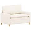 vidaXL Bank Cr&egrave;mekleurig 126 x 81 x 87,5 cm Stof