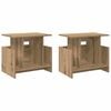 vidaXL TV-standaard 2 st Artisan Eiken Bewerkt hout