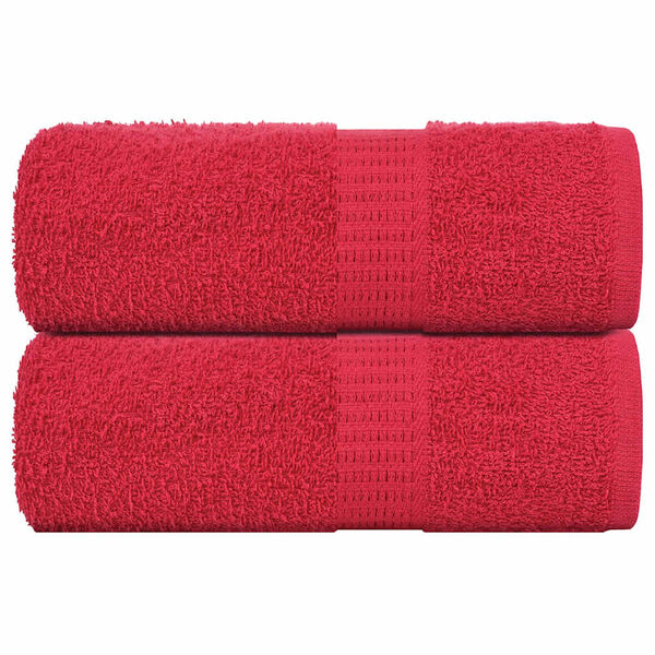 vidaXL Washandjes FROGN 2 st 30x30 cm 360 g/m&sup2; rood