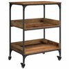 vidaXL Keuken Trolley Oud Hout 60 x 41 x 80.5 cm Bewerkt hout