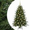 vidaXL Kunstkerstboom met kerstbal 120 cm 150 LED's Warmwit