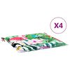 vidaXL Tuinstoelkussens 4 st 50x50x4 cm stof meerkleurig