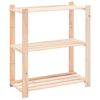 vidaXL Opbergrek 3-laags 80x38x90 cm massief grenenhout 150 kg