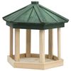vidaXL Vogelvoeder achthoekig 33x30 cm massief vurenhout