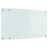 vidaXL Keuken Achterwand 2 pcs Wit 80 x 50 cm gehard glas