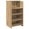 vidaXL Receptiebalie 135x50x103,5cm bewerkt hout artisanaal eikenkleur