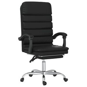 vidaXL Massage Relaxfauteuil voor op kantoor grijs kunstleer