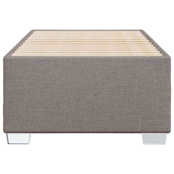 vidaXL Bedframe zonder matras 80x200 cm stof taupe