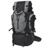 vidaXL Rugzak hiking XXL 75 L zwart en grijs