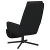 vidaXL Relaxstoel met voetensteun fluweel zwart