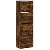 vidaXL Schoenenkast met 4 klaplades 60x34x187,5 cm gerookt eikenkleur