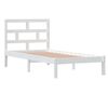 vidaXL Bedframe massief hout wit 90x190 cm